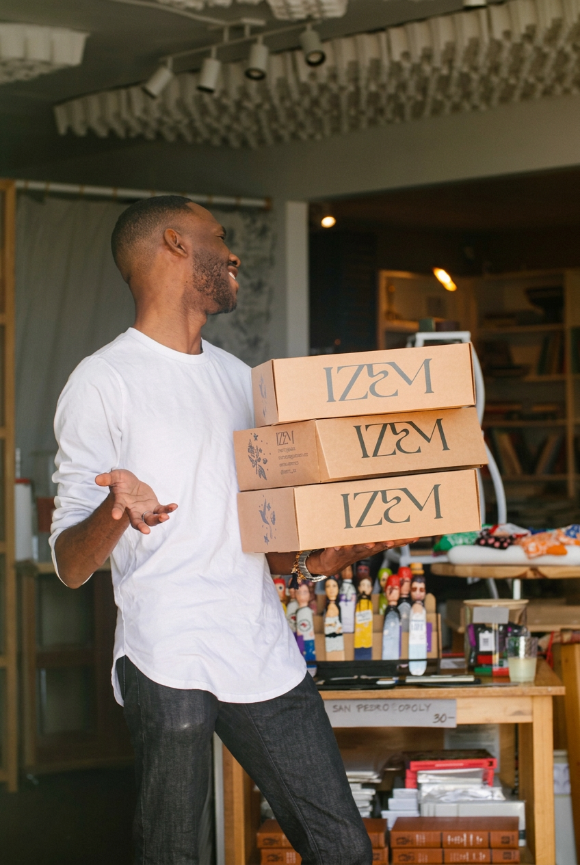 Editorial edit of the candid IZEM box portrait